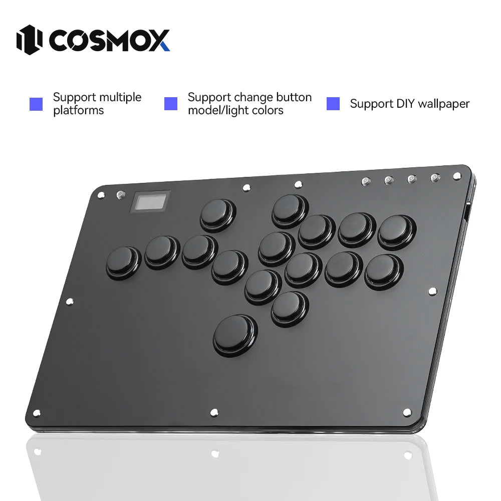 Haute42- COSMOX Hitbox Fighting Gaming Joystick For PC/PS3/PS4/PS5/XBOX Switch Steam Leverless Controller Rims Rim Button Rim - My Store