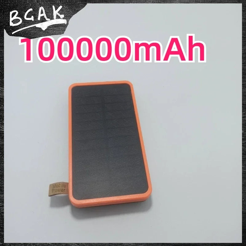 Universal BCAK 200000mah Cross Border Hot Selling Solar Power Banks Wholesale Large Capacity Waterproof Mobile Power Supply Out - My Store