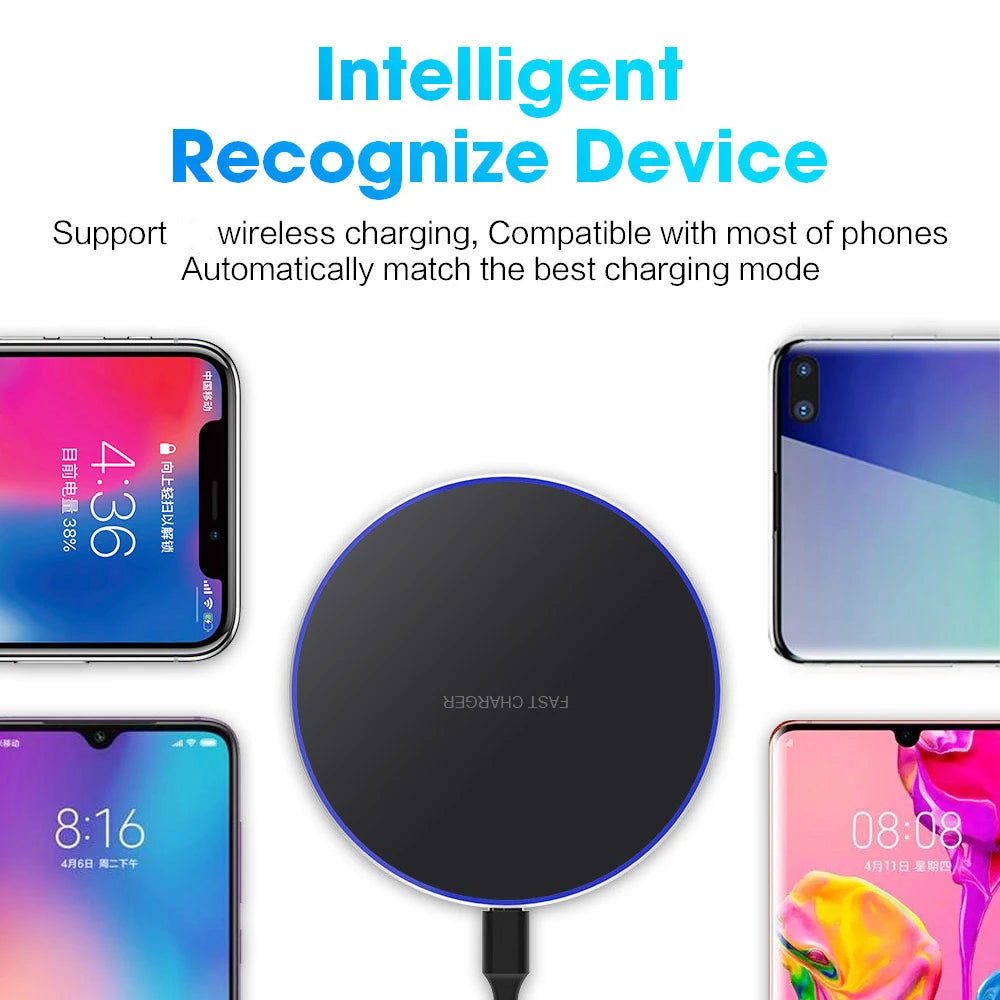 30W Fast Charging Wireless Charger Phone Type C Protable Power Bank Induction Dock Station Travel For XIAOMI SAMSUNG For QI - My Store