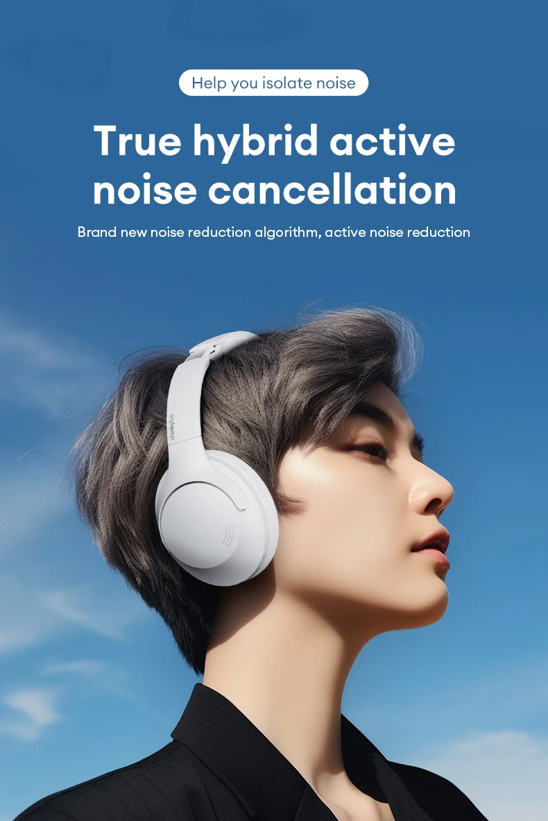 Lenovo Th46 Wireless Bluetooth 5.4 Headphones Scalable Super Battery Life Headset Hd Calling Active Noise Reduction Earbuds - My Store