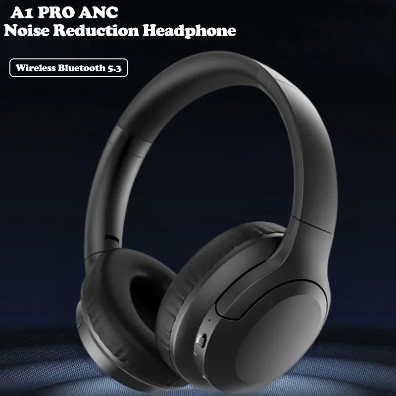 2024 ANC Noise Canceling Headphones Over-Ear Foldable Gaming Headset Wireless Bluetooth Earphone Stereo Music for Games Sports - My Store