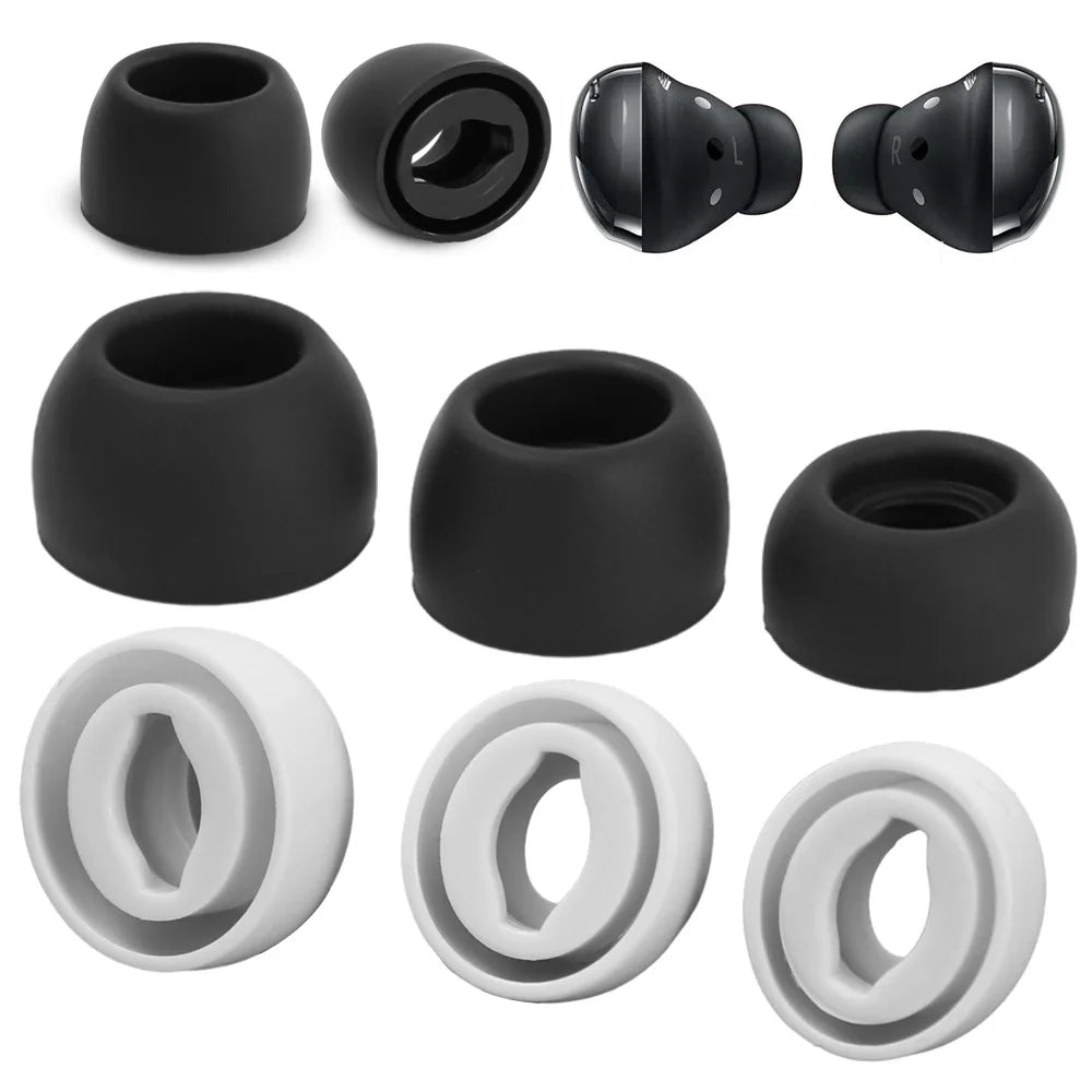 1/2/3Pairs Replacement Ear Tips Silicone Ear Cap For Samsung Galaxy Buds Pro Wireless Earbuds Earplug Reusable Eartips S M L - My Store