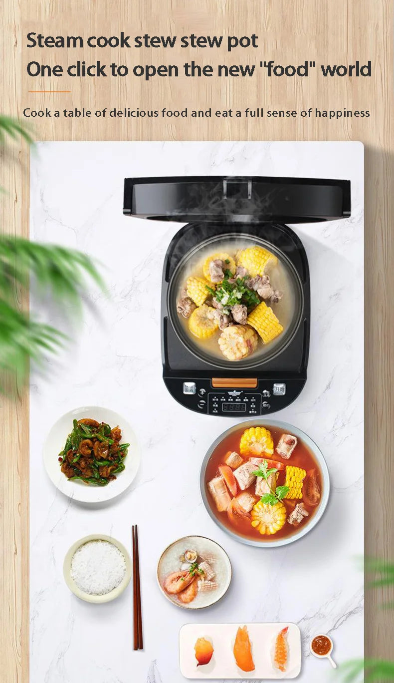 5L Household Rice Cooker Intelligent Appointment Timing Heating Rice Cooker High-fire Fast Cooking Multi-function Rice Cooker - My Store