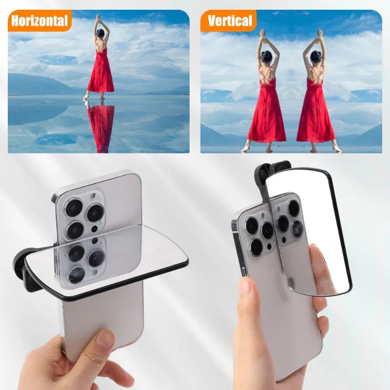 New Adjustable Smartphone Camera Mirror Reflection Clip Kit Camera Selfie Reflector Travel Phone Reflector Shooting Supplies - My Store