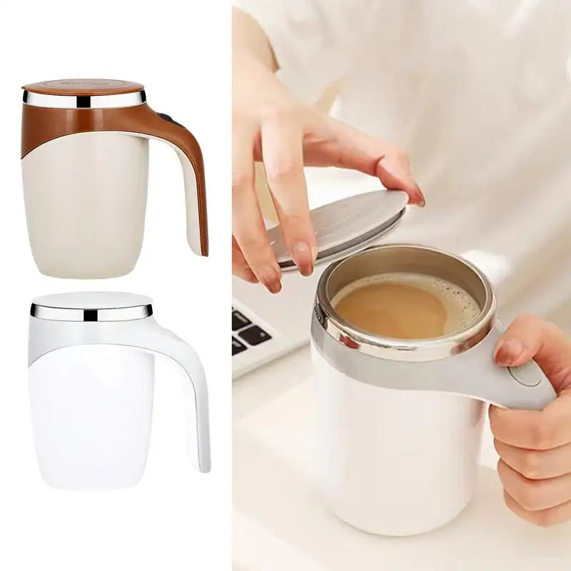 Automatic Stirring Coffee Mug Stainless Steel Stirring Cup Rechargeable Coffee Blender Cup Waterproof Mixing Cup Automatic