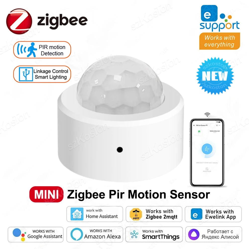 eWelink APP Zigbee Motion Sensor Smart Home Automation PIR Presence Sensor Residential Security Protection for Home Assistant - My Store