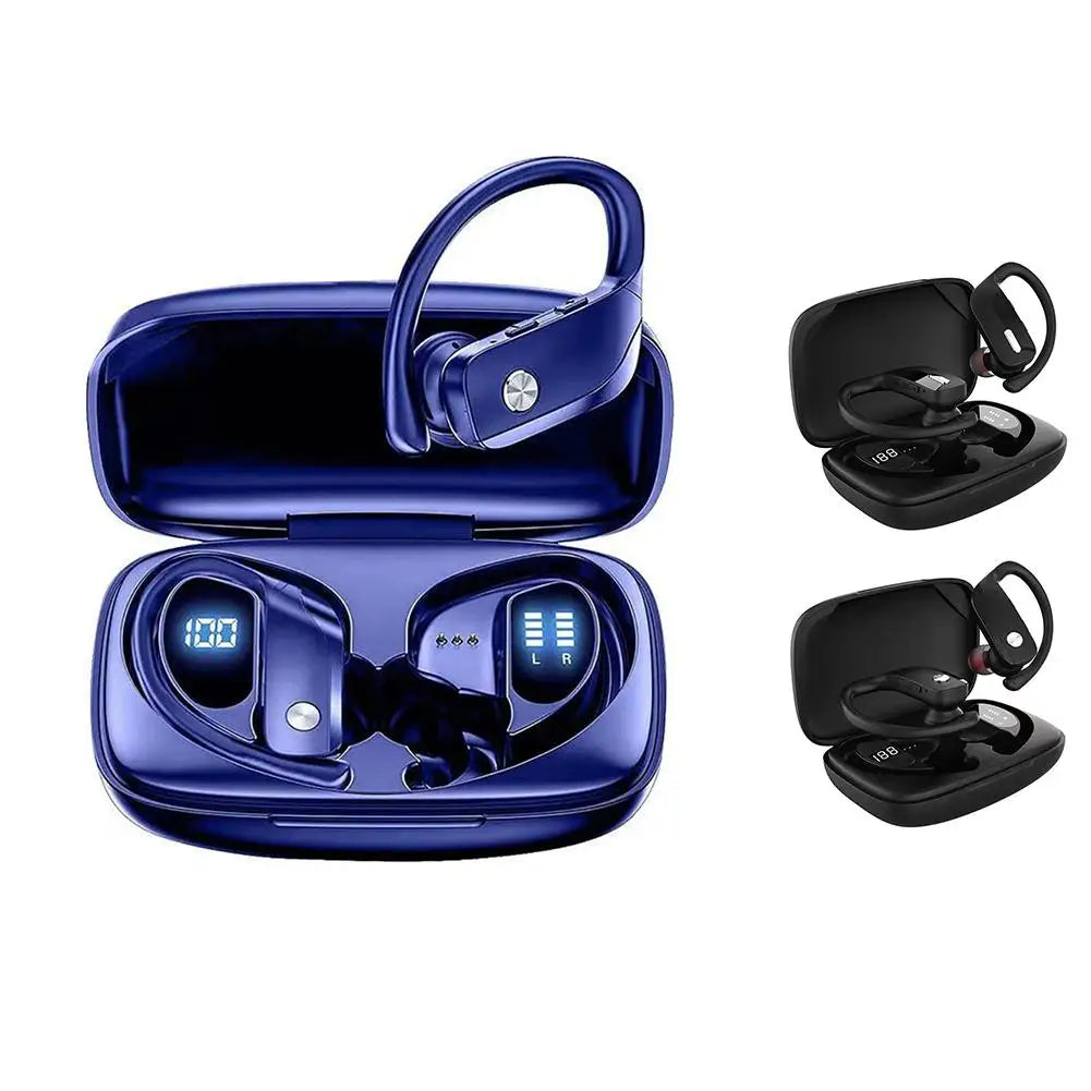 TWS Wireless Earbuds Headphones With Earhook Charging Case Earphones Clear Calls Over Earhooks Headset For Sport Running Workout - My Store