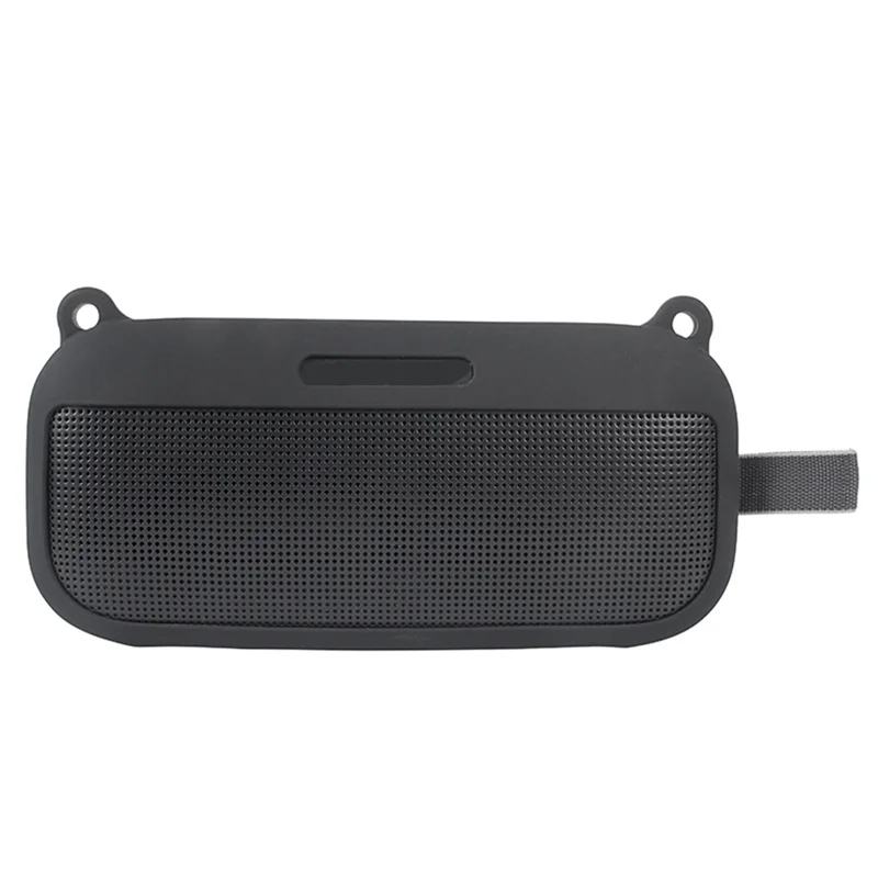 Soft Silicone Case Cover for SoundLink Flex Bluetooth Portable Speaker with Shoulder Strap and Carabiner,Black - My Store