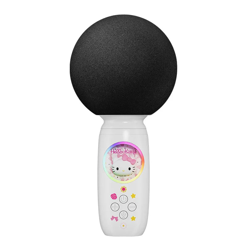 Sanrio Bluetooth Karaoke Machine Portable Speaker System Wireless Bluetooth Microphone With Light Machine Home Family Singing - My Store