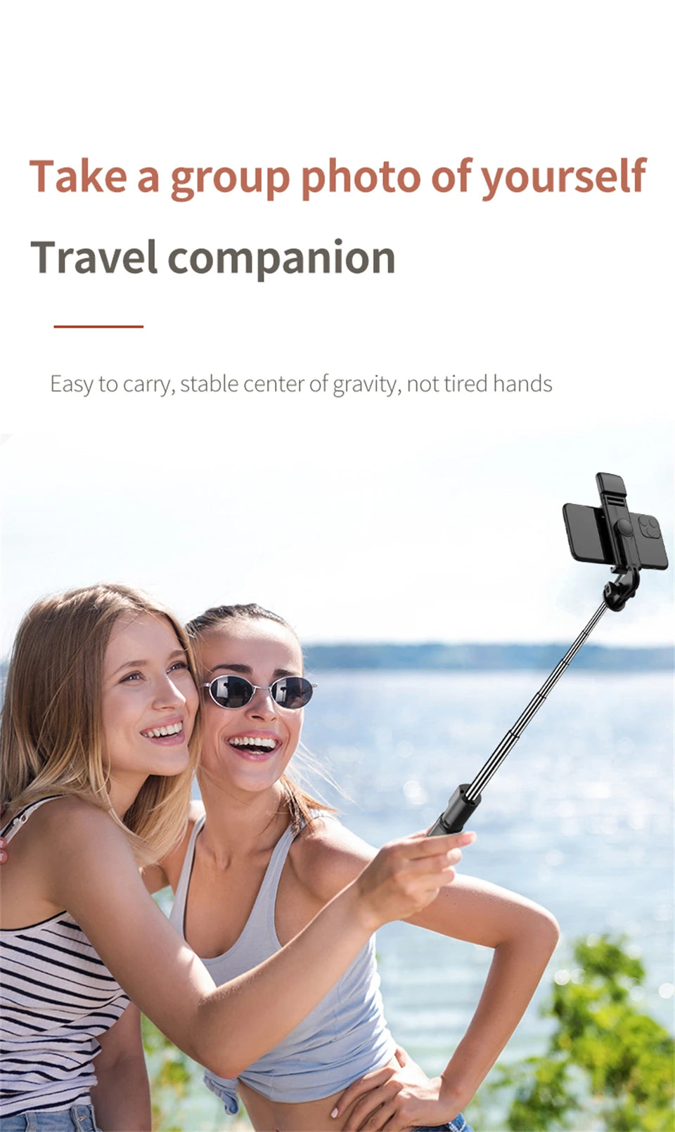 With Fill Light 360-Degree Rotation Wireless Bluetooth Selfie Stick Remote Shutter Tripod For iphone xiaomi huawei Phone Holder - My Store