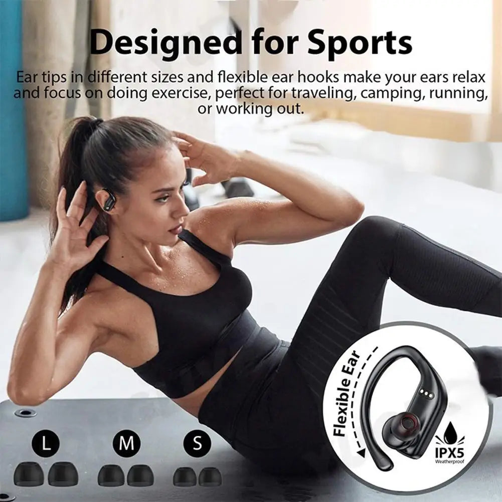 TWS Wireless Earbuds Headphones With Earhook Charging Case Earphones Clear Calls Over Earhooks Headset For Sport Running Workout - My Store