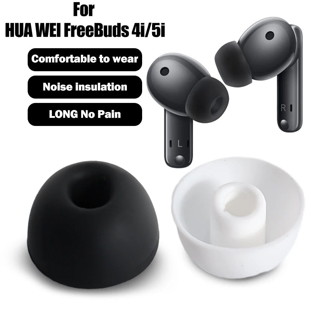 For Huawei Freebuds 4i 5i Earbuds Silicone Earpads Eartips Replacement Ear Plug Cushion Wireless In Ear Headphone Earplugs - My Store