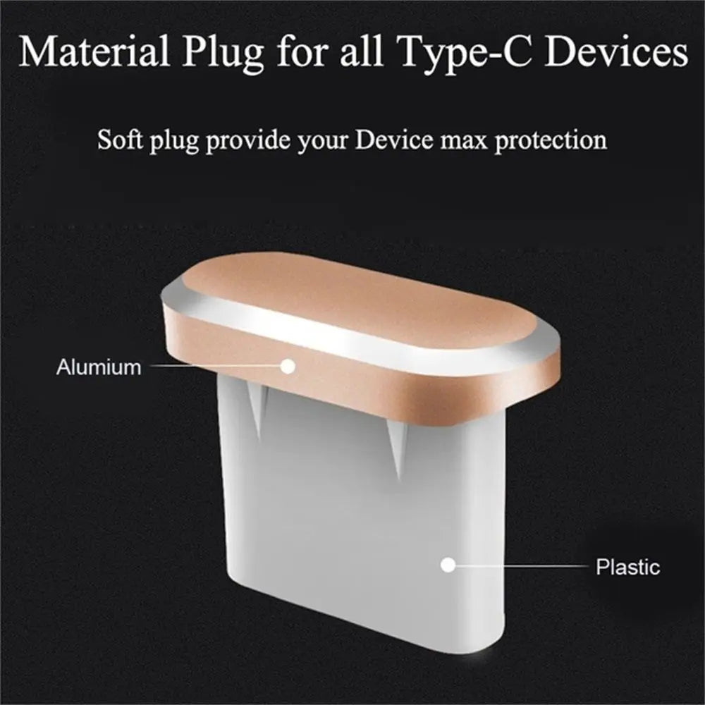 Anti-Dust 3.5mm Earphone Jack Dust Plug Metal Type C Charging Port For Samsung S10 - My Store