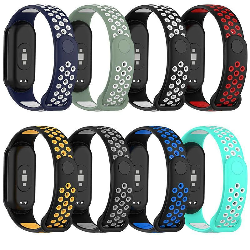 Smart Watch Simple Business Sports Wristband Two-color Breathable And Comfortable Unisex Suitable For Xiaomi Mi Band 8 - My Store