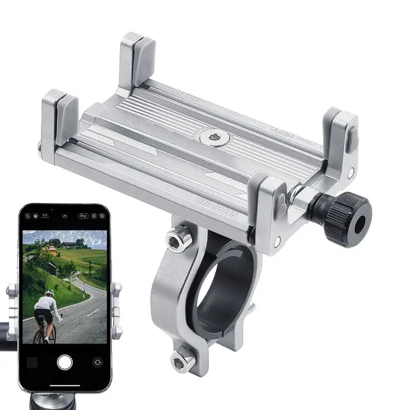 Bike Phone Holder Universal Bicycle Motorcycle Phone Holder For 2.3-3.4 Inch Wide Mobile Phone Shockproof - My Store