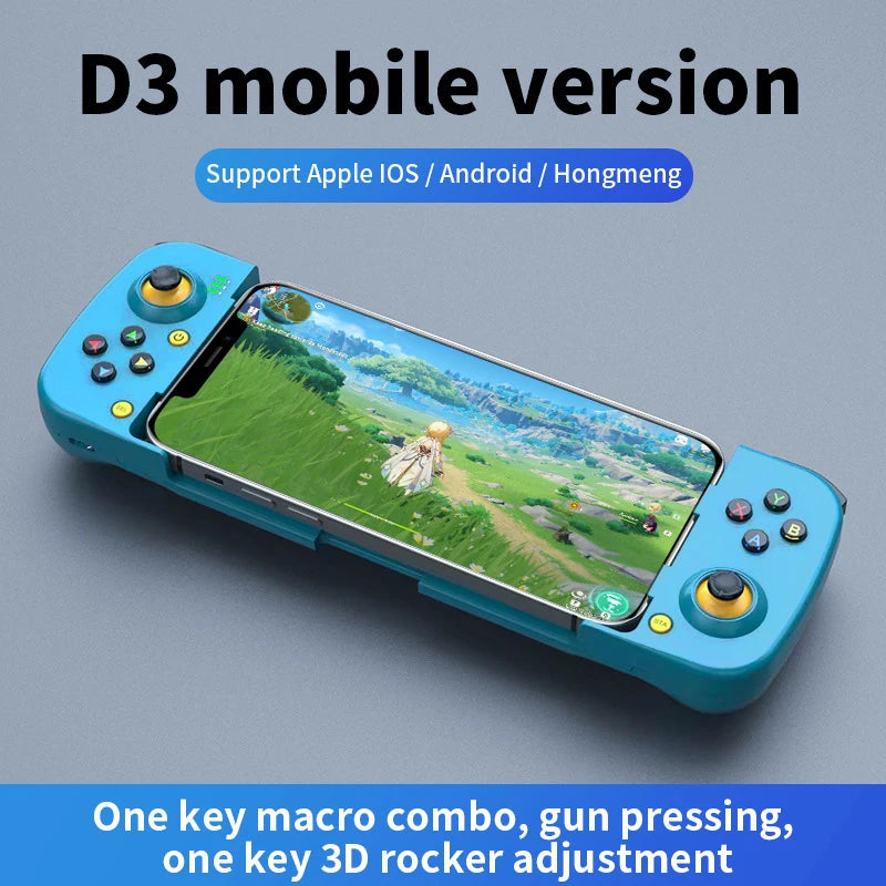 D3 Wireless BT 5.0 Stretchable Gamepad For Mobile Phone Android IOS Devices Retractable Joystick for PC Video Game Controller - My Store